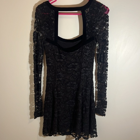 Black Lace Free People Women’s Dress - Picture 4 of 5